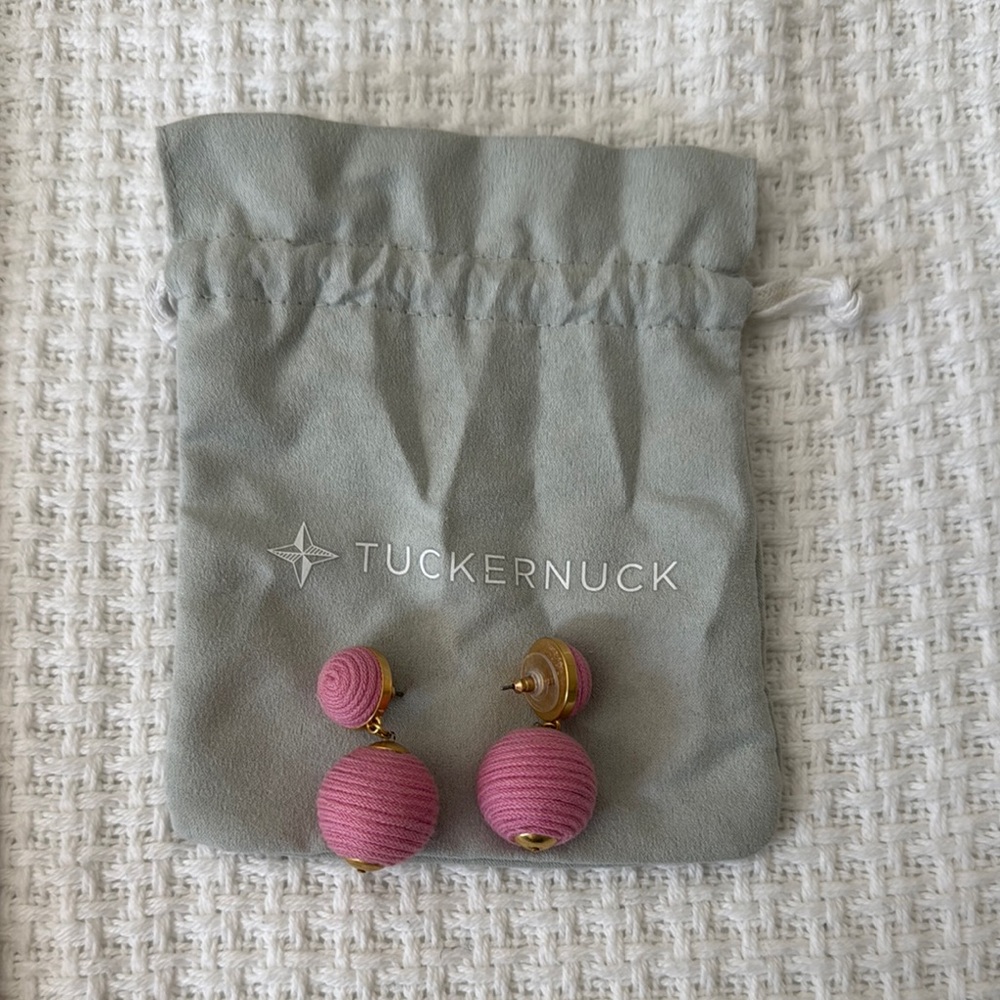 Pink and Gold Tuckernuck Earrings